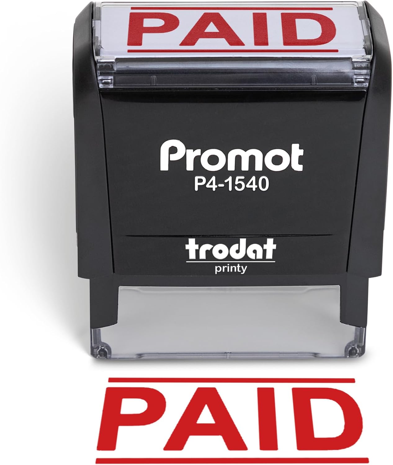 Self Inking Stamp - Kendinden Mürekkepli Ücretli Damga Kırmızı Doldurulabilir