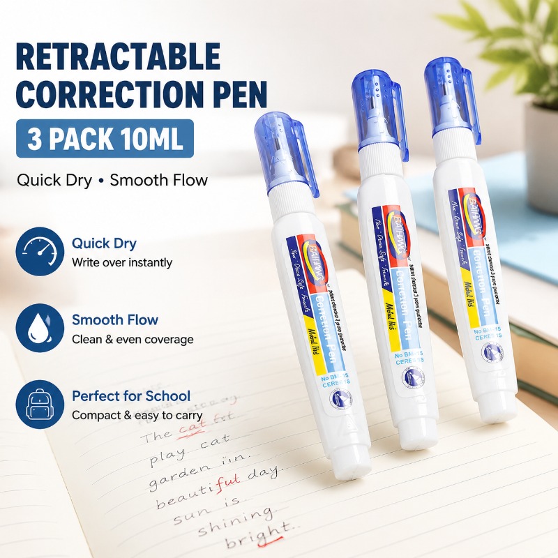 Correction Fluid White - Hızlı Kuruyan Düzeltme Sıvısı Beyaz Sıvı