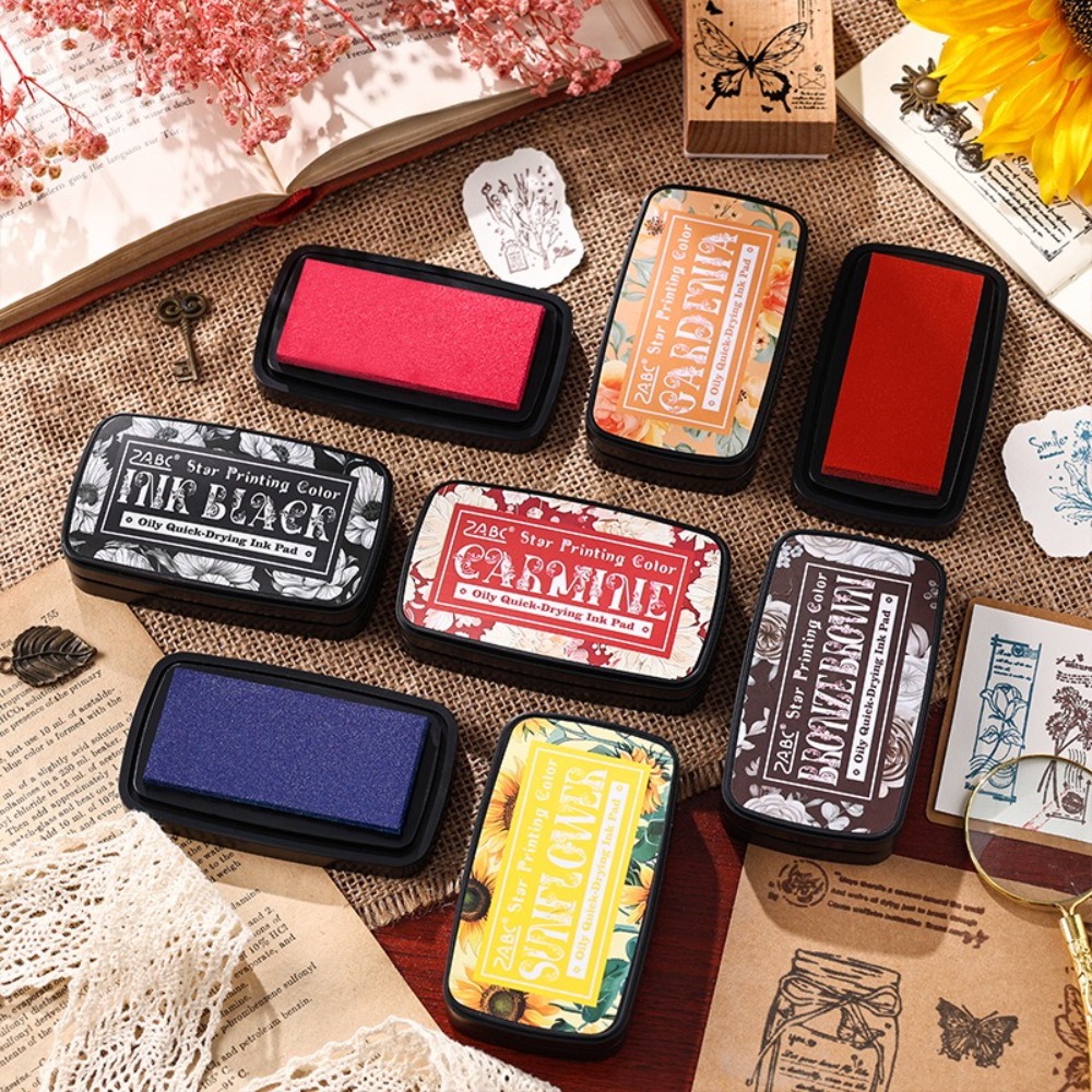 Self Inking Stamp - Yeni Renkli Mürekkep Pedi Dikdörtgen Kullanımı