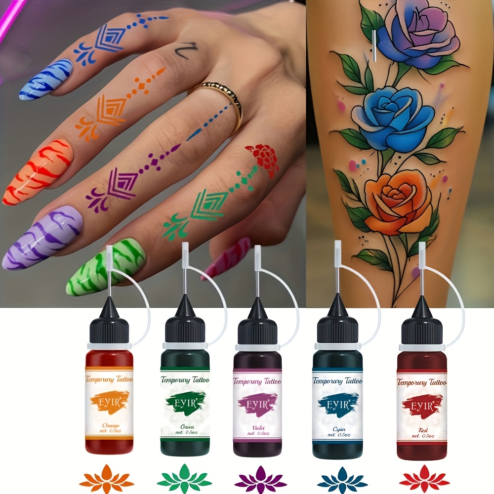 12 Renkli Geçici Dövme Jeli Kı - Gel Ink Pen Set incelemesi ve fiyatı