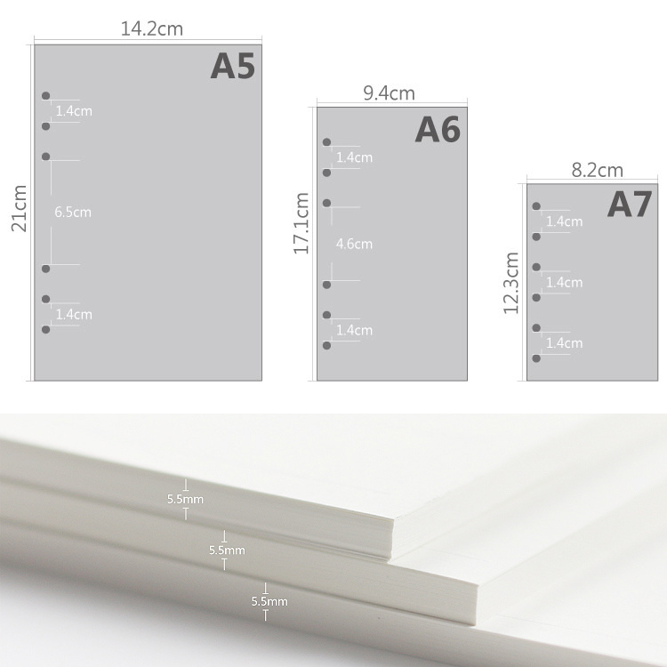 45 Sayfa A5 A6A7 Gevşek Yaprak - Notebook Dotted A5 incelemesi ve fiyatı