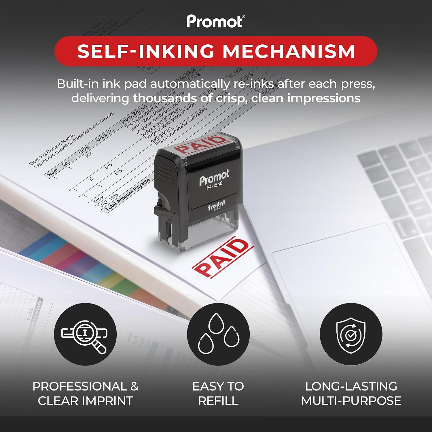Kendinden Mürekkepli Ücretli D - Self Inking Stamp incelemesi ve fiyatı