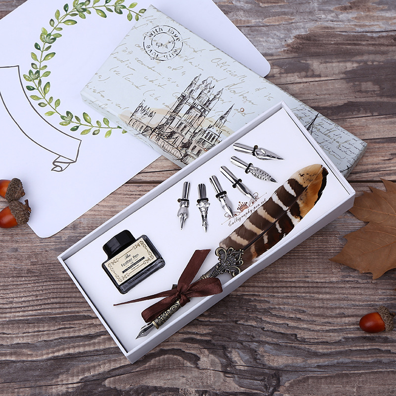 Retro tüy divit kalem yazma mü - Self Inking Stamp incelemesi ve fiyatı
